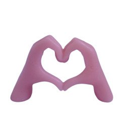 Bougie "Cœur avec les Mains"