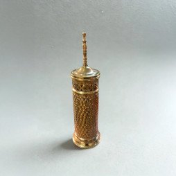 Brosse WC avec cadre en cuivre artisanal