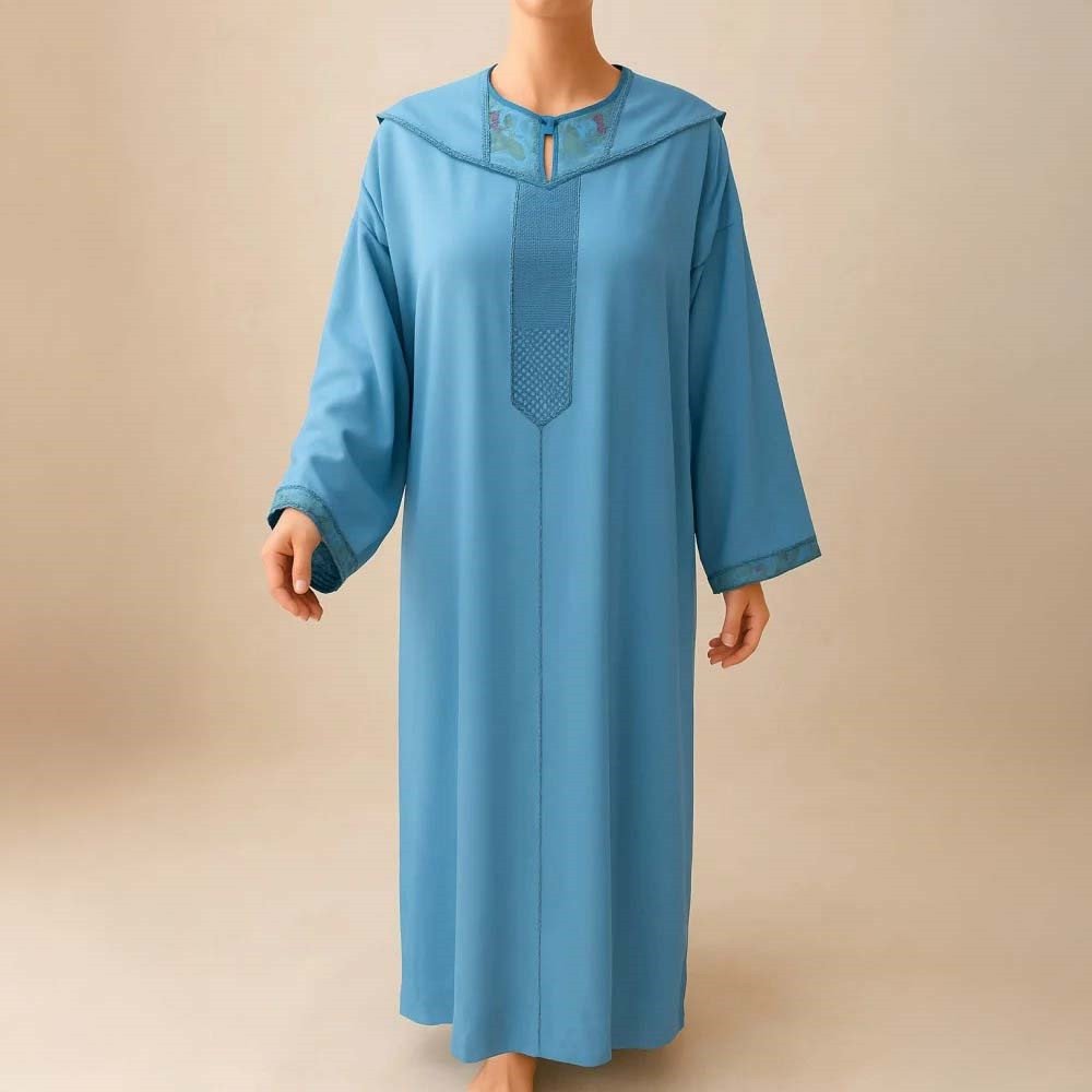 Djellaba Bleu Royal