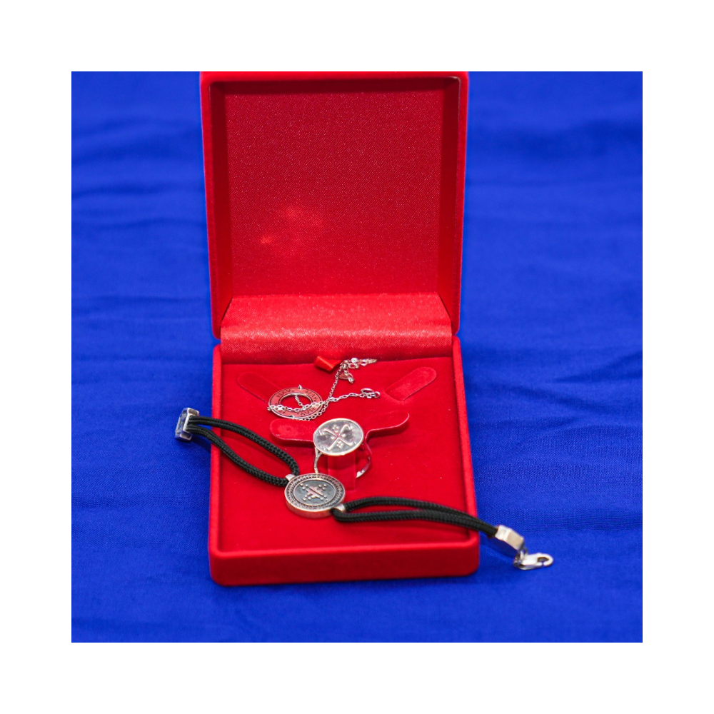 Coffret Bijoux Artisanaux – Argent Gravé & Cordon Tressé