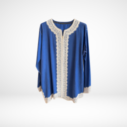 Djellaba Masculine Bleu Royal