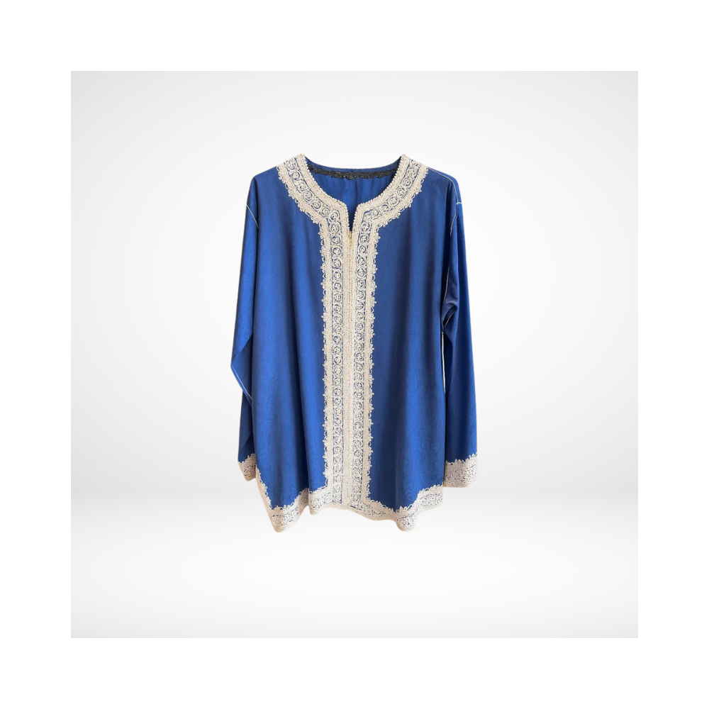 Djellaba Masculine Bleu Royal