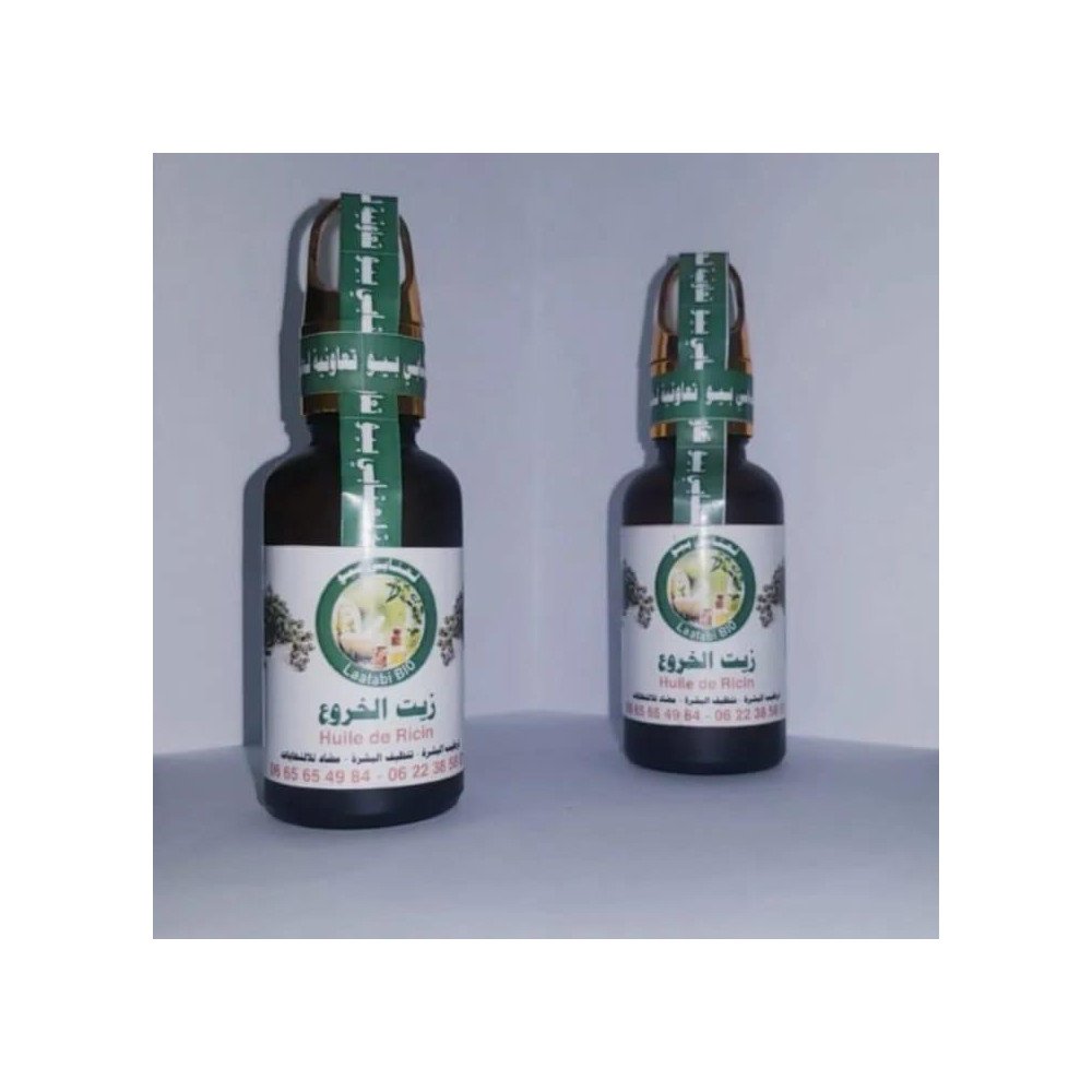 Huile de Ricin Pure Laastabi BIO - Elixir Naturel Marocain