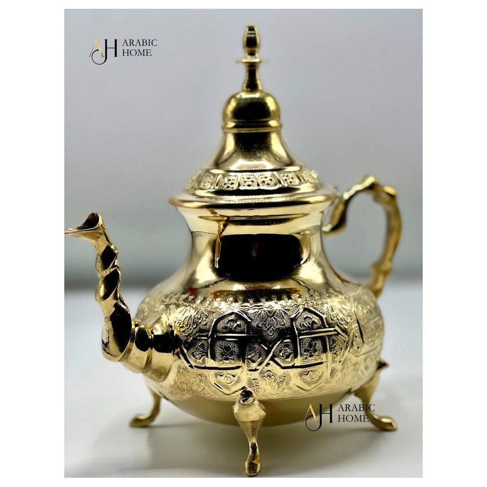Théière Traditionnelle Marocaine Dorée