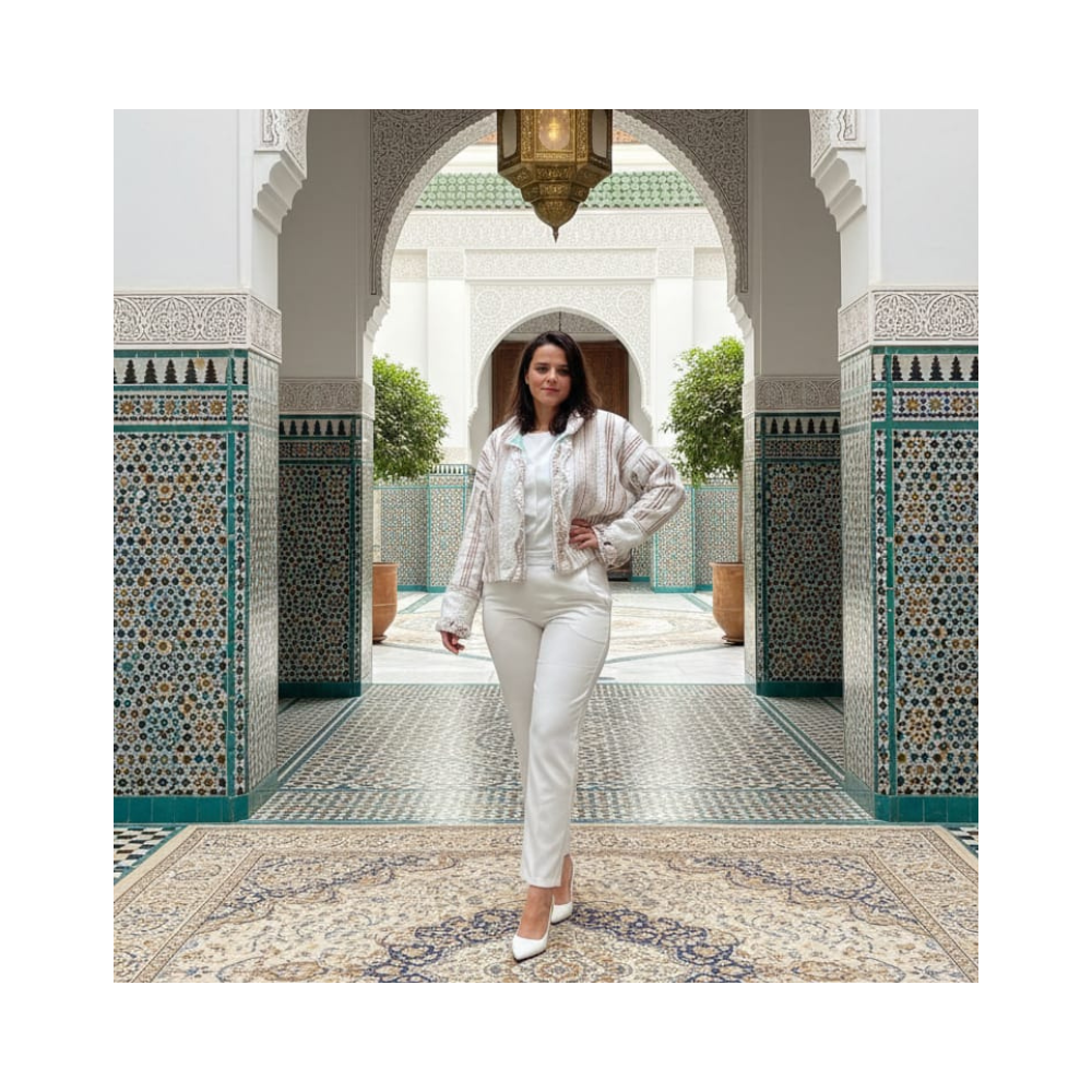 Veste Femme Oversize Mini Krouchi – Élégance Artisanale & Confort