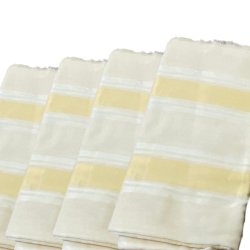 Tissu soussdi pour hommes dore/blanc 