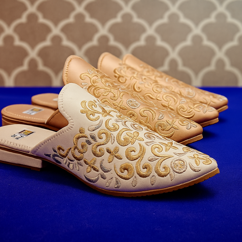 Babouches traditionnelles brodées 