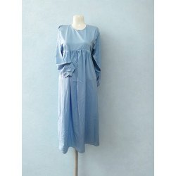 Robe longue fluide bleu ciel 