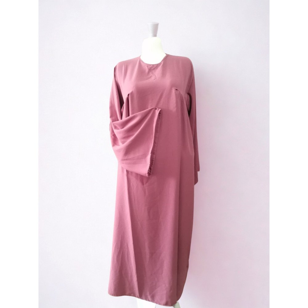 Robe Longue Rose Foncé – Élégance Minimaliste et Confort