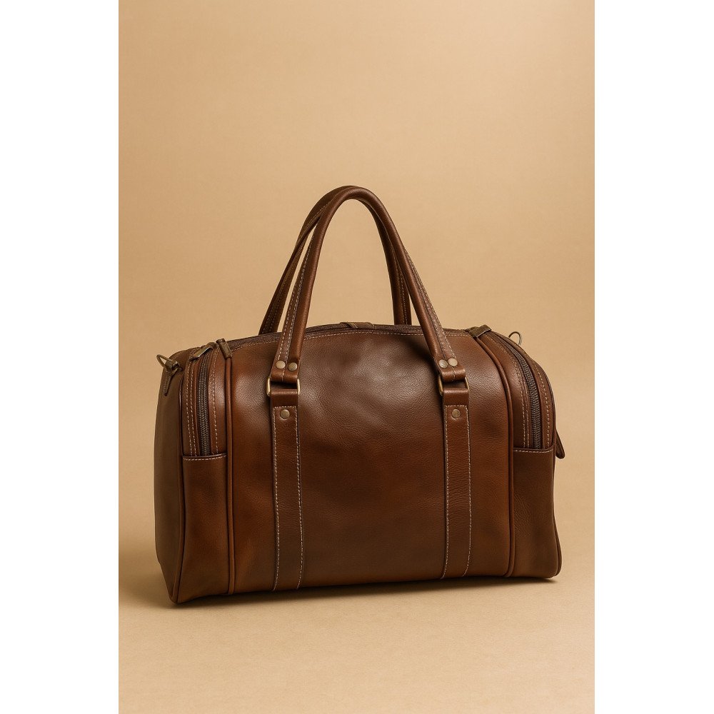 Sac de voyage en cuir pleine fleur