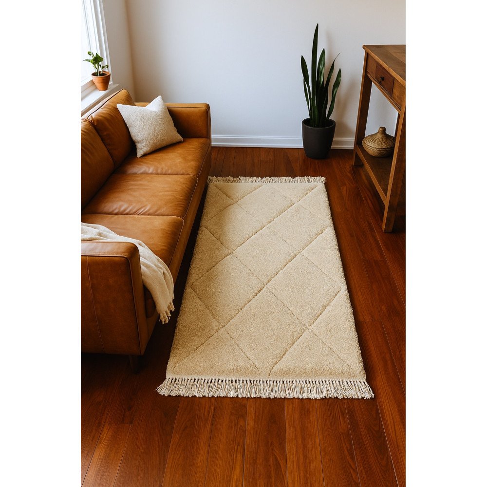 Tapis berbère crème