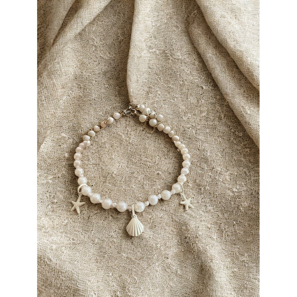 Collier en perles et coquillage